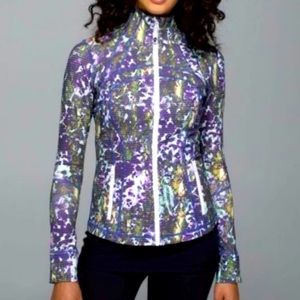 New NWOT Lululemon Define Jacket womens slim fit purple white dotted 4